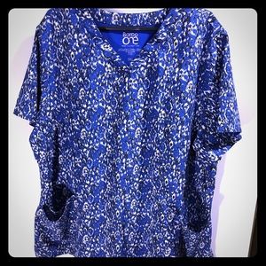 Plus size scrub shirt